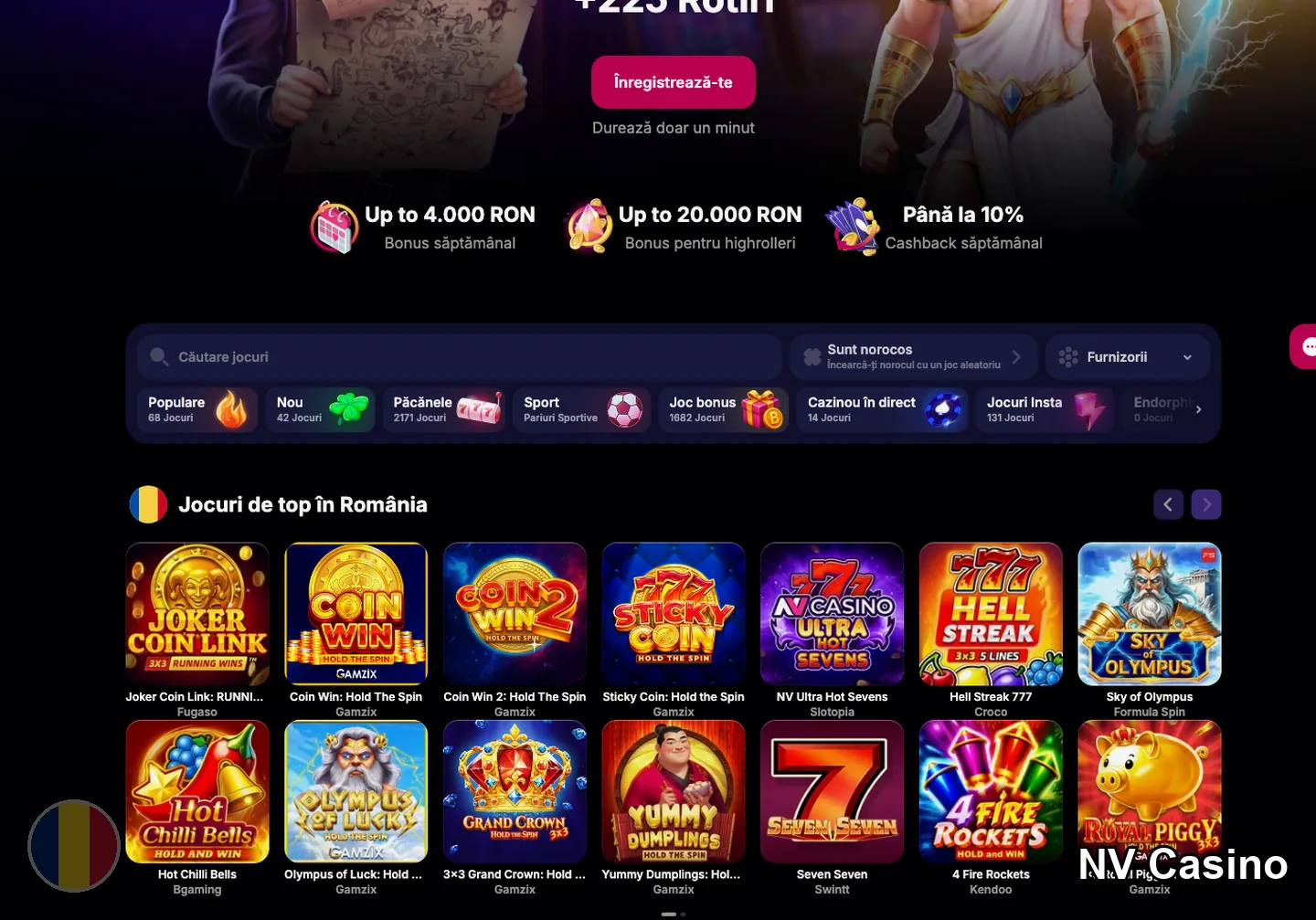 welcome bonus – NV Casino: cum se activează NV Casino bonus fara de